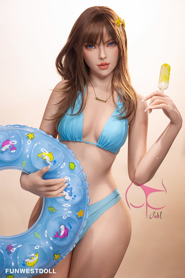 157cm C Cup TPE Blue Eyes Brunette Thin Lips Sex Doll Gallery 5