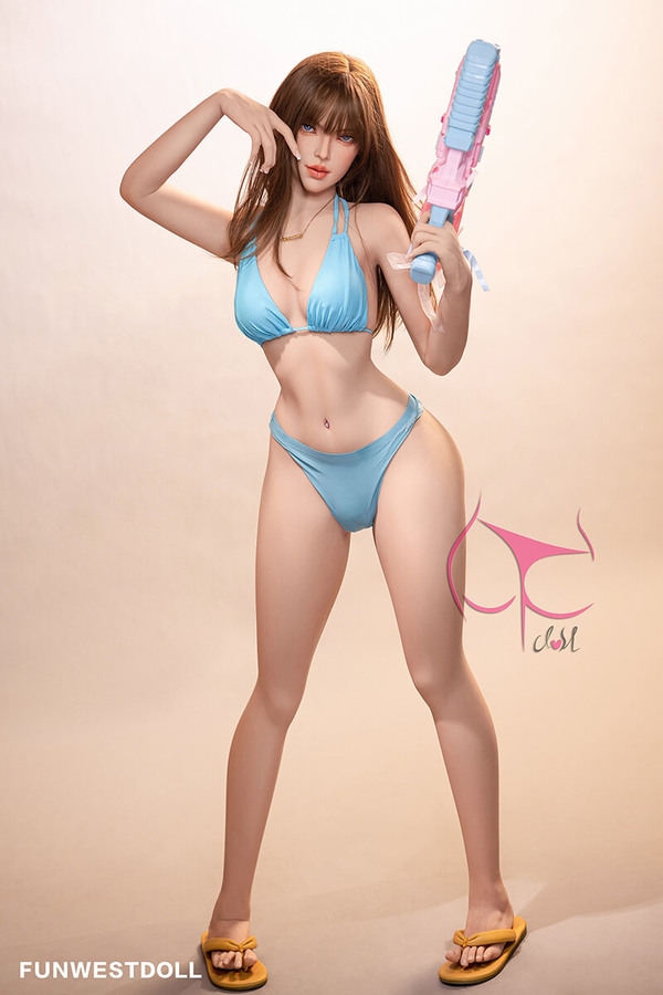 157cm C Cup TPE Blue Eyes Petite Breasts Brunette Sex Doll Gallery 8