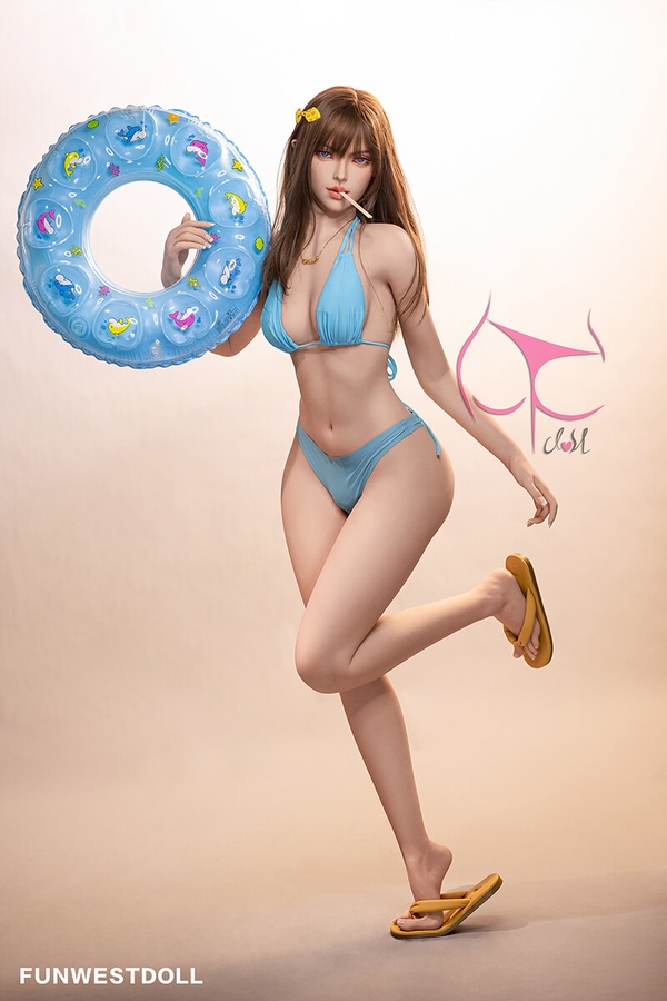 157cm C Cup TPE Petite Breasts Brunette Thin Lips Sex Doll Detail View 2