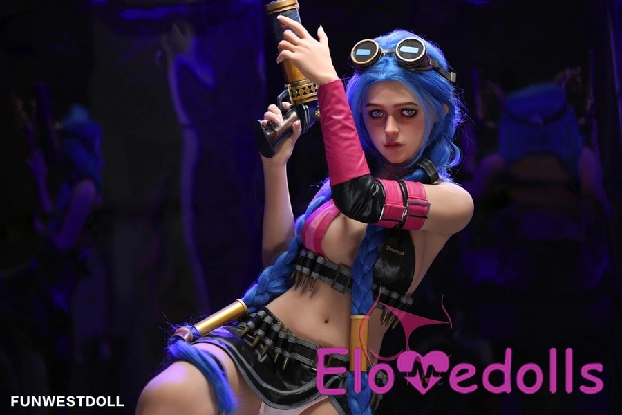 Búp bê tình dục 159cm A Cup TPE Ngực nhỏ Mắt xanh hồng Xem chi tiết 12