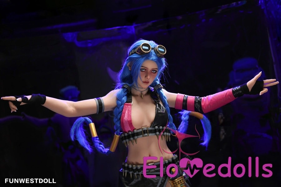 Búp bê tình dục 159cm A Cup TPE Ngực nhỏ Mắt xanh hồng Xem chi tiết 13