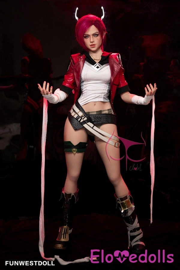 Búp bê tình dục ngực nhỏ 157cm C Cup TPE mắt xám hồng Bộ sưu tập 2