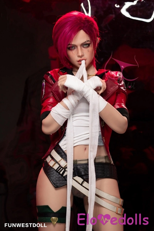 Búp bê tình dục ngực nhỏ màu hồng, môi mỏng, cúp C 157cm, chất liệu TPE, bộ sưu tập 4