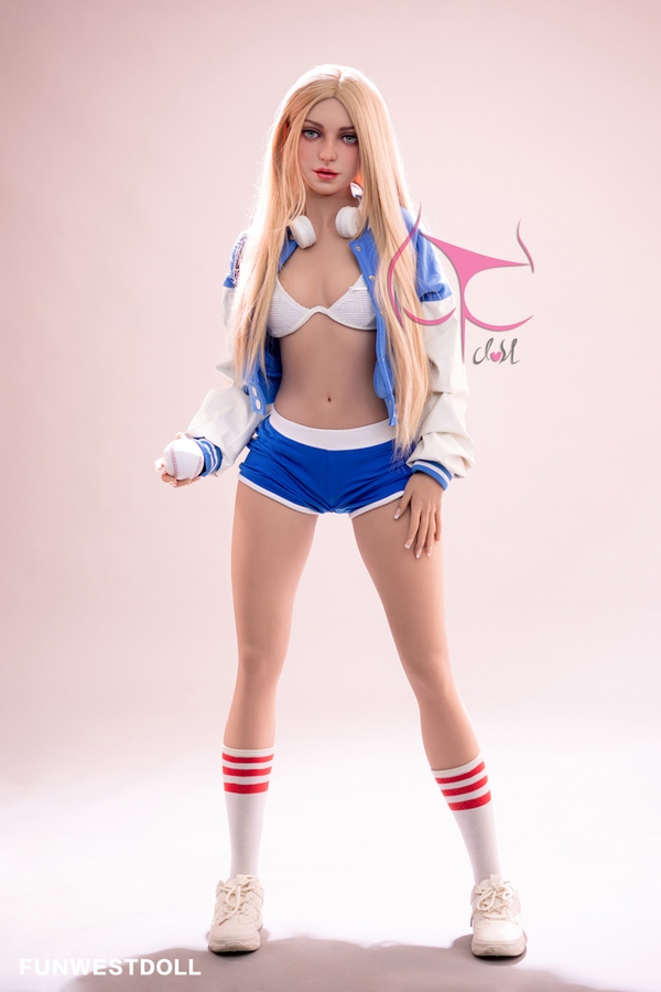159cm A Cup TPE Blue Eyes Petite White Sex Doll Gallery 3