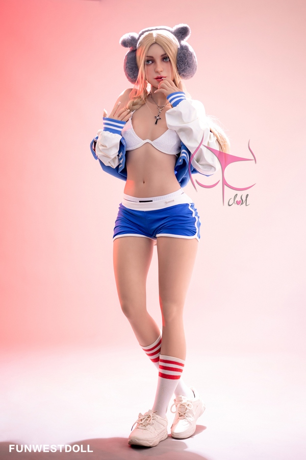 159cm A Cup TPE Blue Eyes Thin Lips White Sex Doll Detail View 6