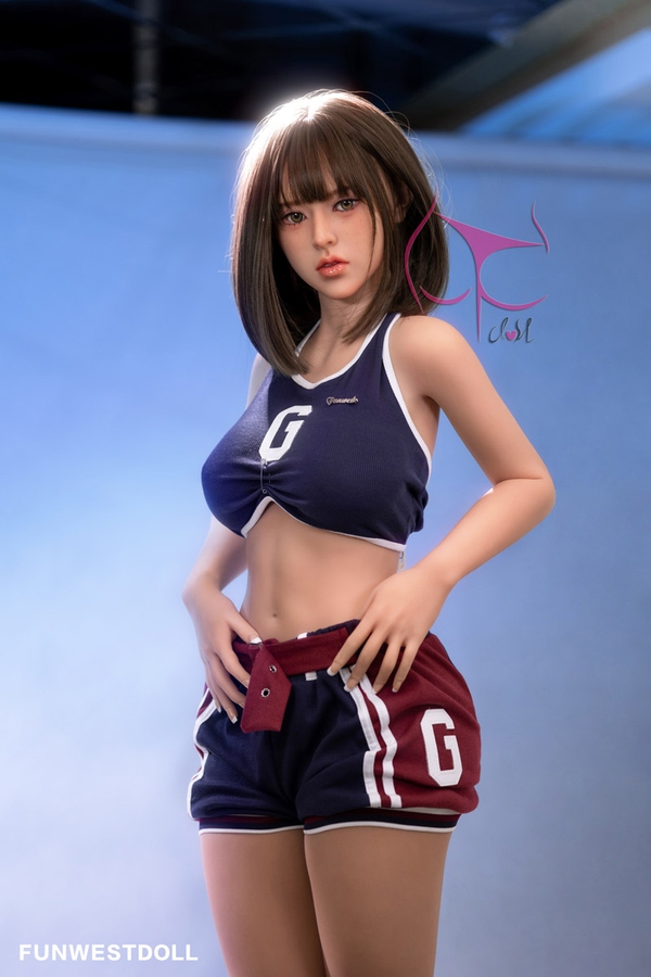 155cm F Cup TPE Small Breasts Gray Eyes Brunette Sex Doll Gallery 3