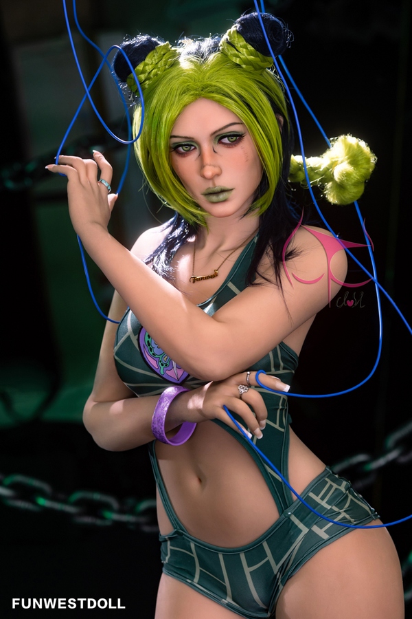 159cm A Cup TPE Athletic Green Eyes Petite Breasts Sex Doll Detail View 1