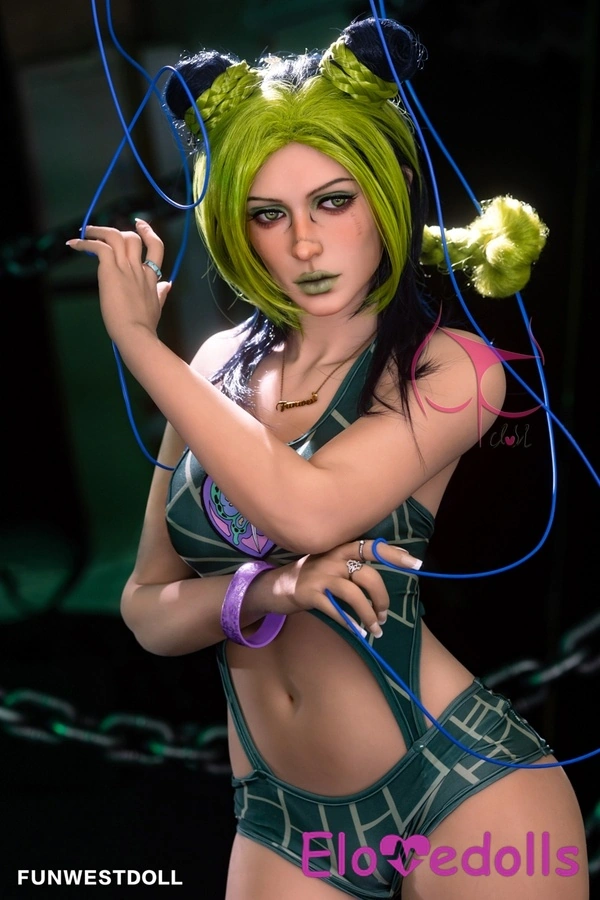 159cm A Cup TPE Athletic Green Eyes Petite Breasts Sex Doll Detail View 1