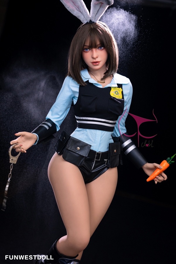 157cm C Cup TPE Thin Lips Brunette Blue Eyes Sex Doll Gallery 5