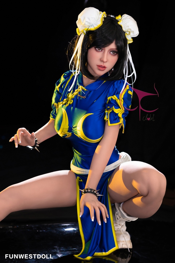 155cm F Cup TPE Full Lips White Blue Eyes Sex Doll Detail View 7
