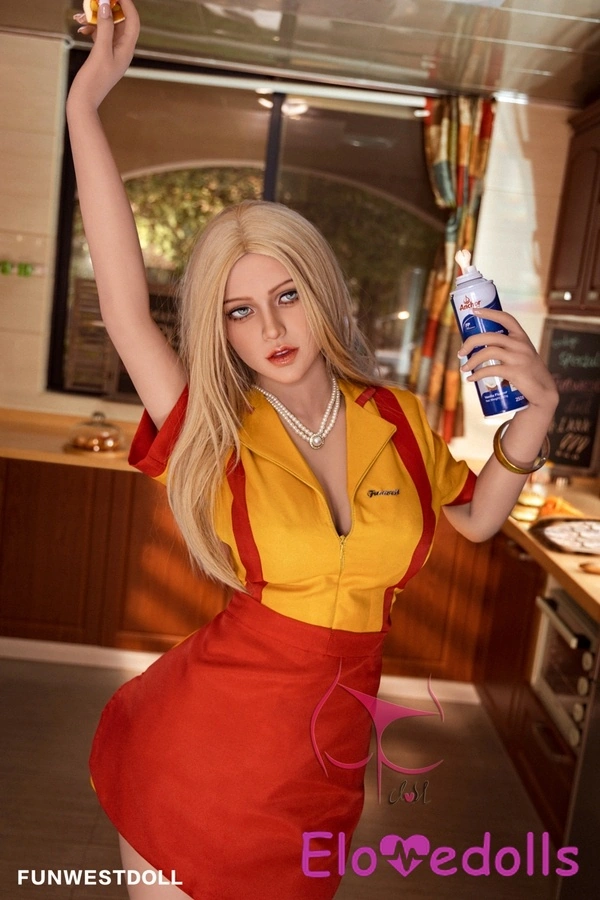 162 cm F-Körbchen TPE Bernsteinfarbene Augen Zierliche Brüste Sanduhr Sexpuppe Detailansicht 12