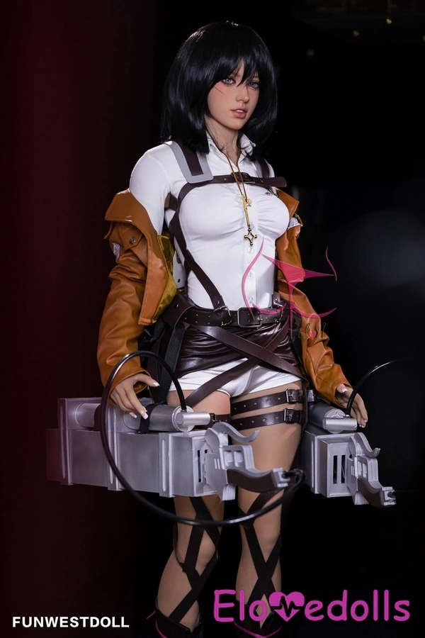 Boneka Seks Terbaik 159cm TPE Cup A, Mata Abu-abu Menggairahkan, Tampilan Detail 18