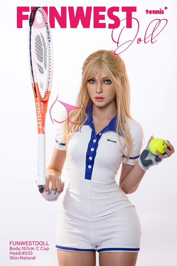 157cm C Cup TPE Small Breasts Blue Eyes Blonde Sex Doll Gallery 4
