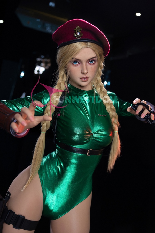 157cm C Cup TPE Green Eyes Blonde Petite Breasts Sex Doll Detail View 11