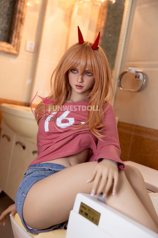 159cm A Cup TPE Small Breasts Red Voluptuous Sex Doll Detail View 15