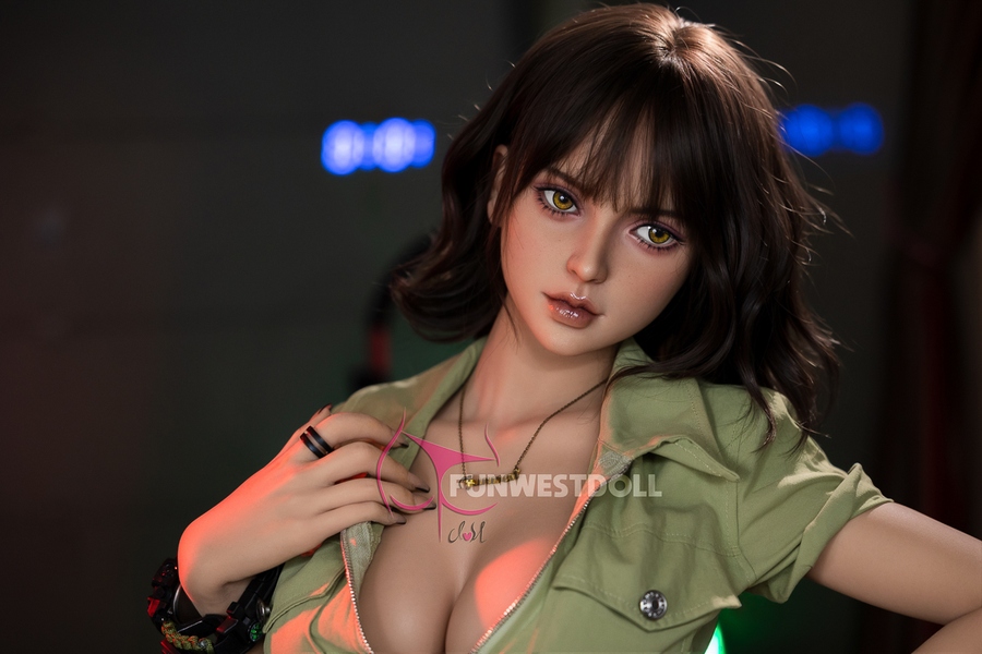 162cm F Cup TPE Small Breasts Brunette Amber Eyes Sex Doll Gallery 6