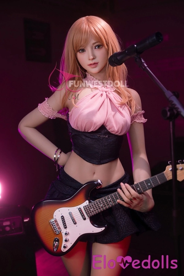 Galeri Boneka Seks Terbaik 157cm C Cup TPE Pink Amber Eyes