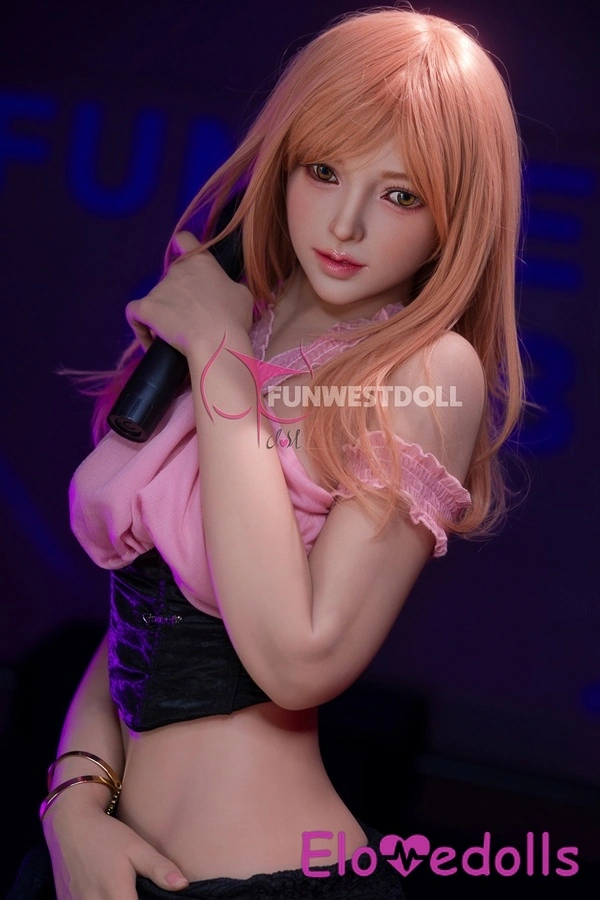 Boneka Seks Terbaik 157cm C Cup TPE Pink Petite Thin Lips Tampilan Detail 3