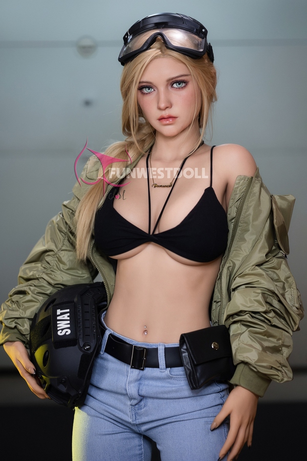 162cm F Cup TPE Petite Breasts Blue Eyes Sex Doll Detail View 1