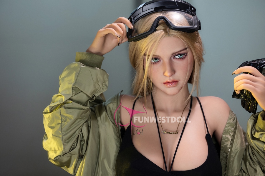 162cm F Cup TPE Petite Breasts Blue Eyes Blonde Sex Doll Detail View 7