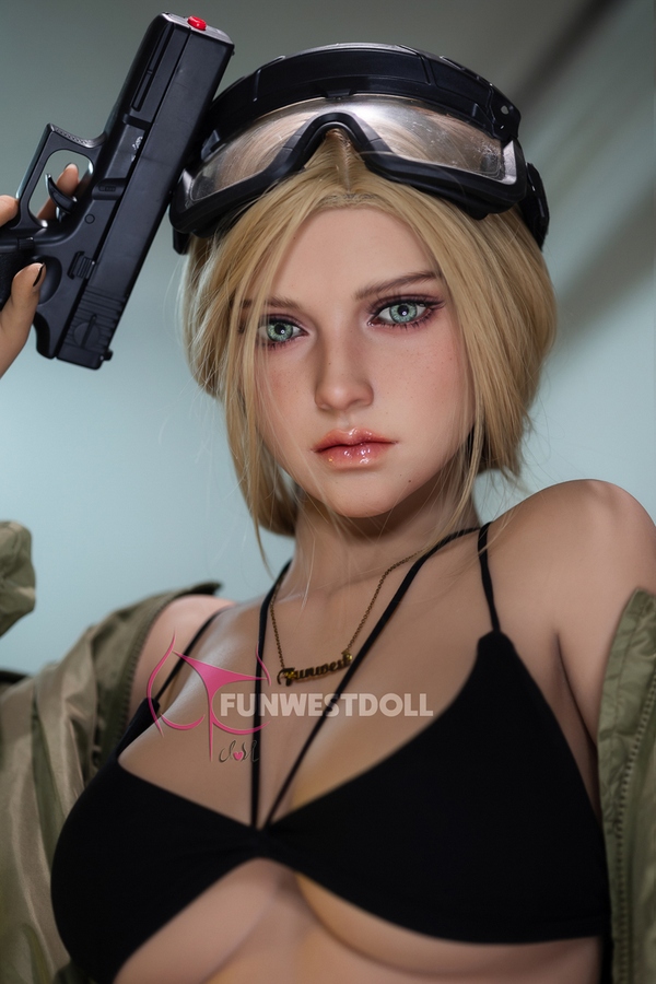 162cm F Cup TPE Blue Eyes Petite Breasts Blonde Sex Doll Detail View 9