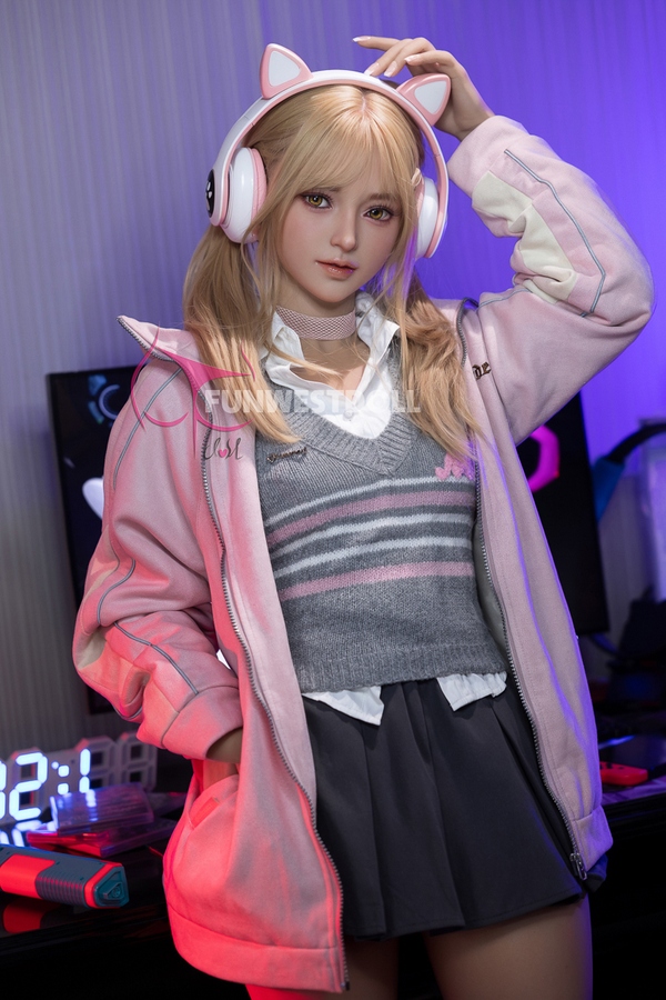 159cm A Cup TPE Blonde Petite Breasts Thin Lips Sex Doll Gallery 5