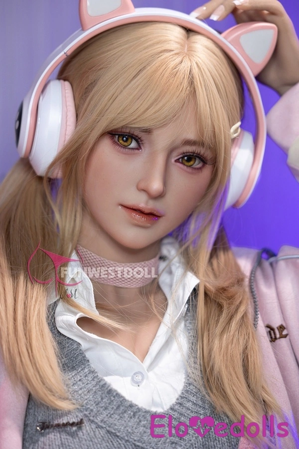 159cm A Cup TPE Thin Lips Gray Eyes Blonde Sex Doll Gallery 6
