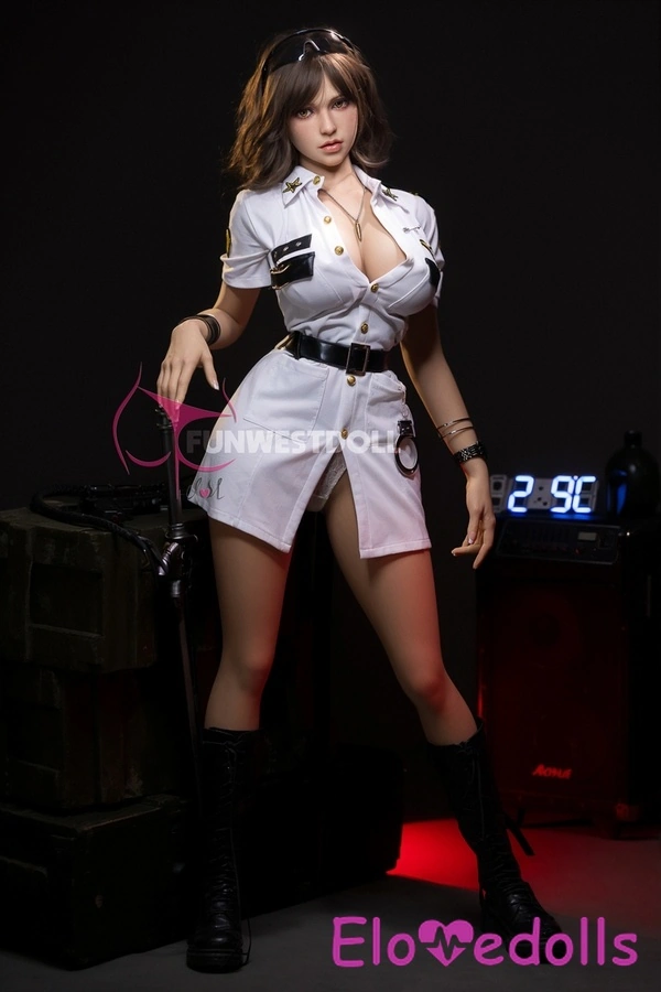 157cm C Cup TPE Petite Breasts Brunette Amber Eyes Sex Doll Gallery 7