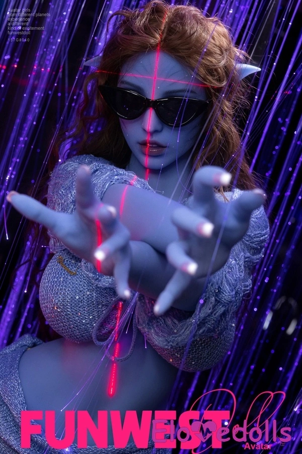 157 см G Cup TPE Thin Lips Blue Eyes White Real Doll Detail View 7