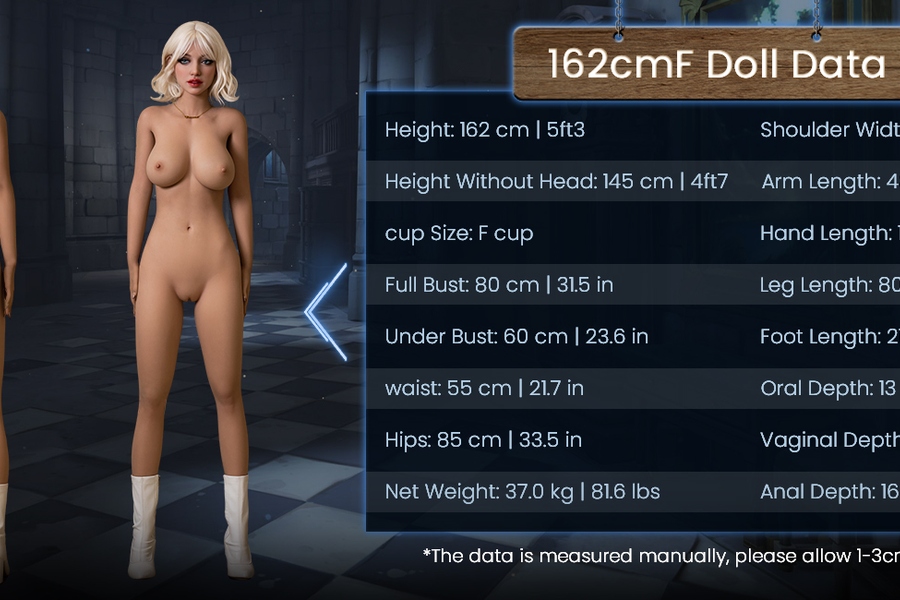 162cm F Cup TPE Glossy Lips Blonde Petite Breasts Realistic Sex Doll Detail View 19