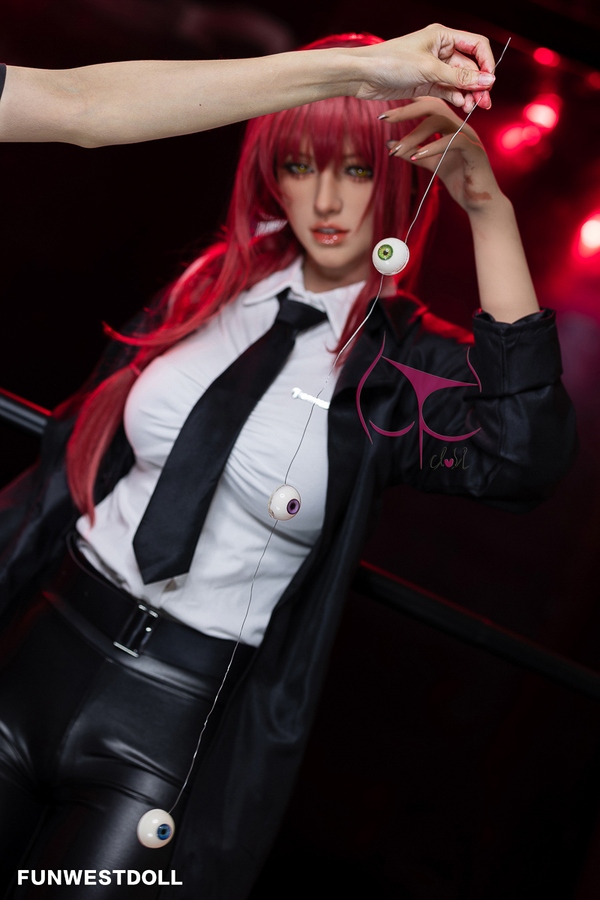 162cm F Cup TPE Gray Eyes Pink Voluptuous Sex Doll Gallery 5