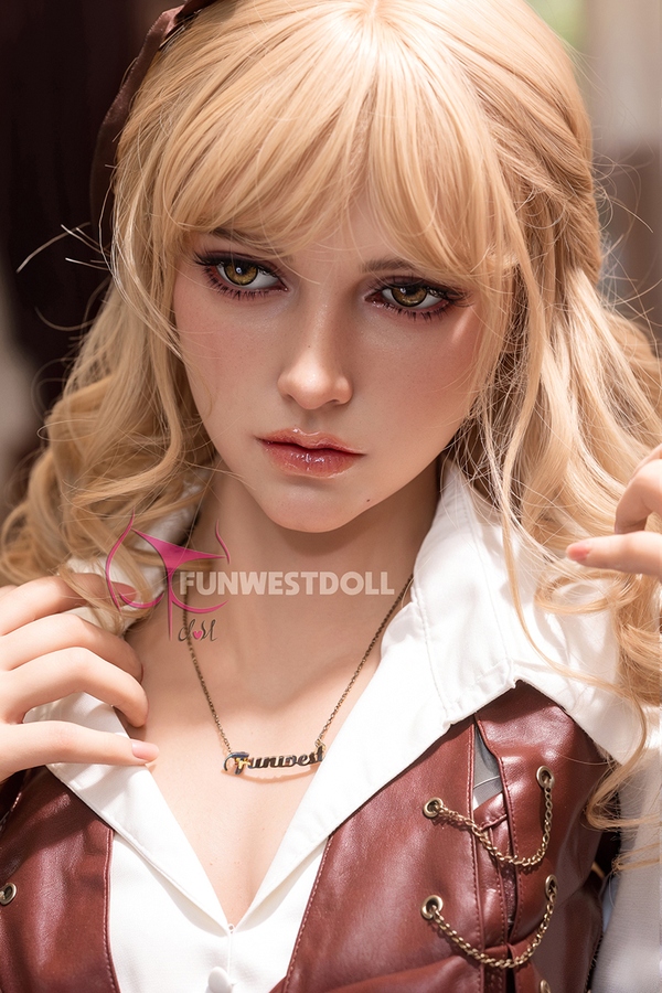 157cm C Cup TPE Gray Eyes Medium Breasts Blonde Sex Doll Gallery 2