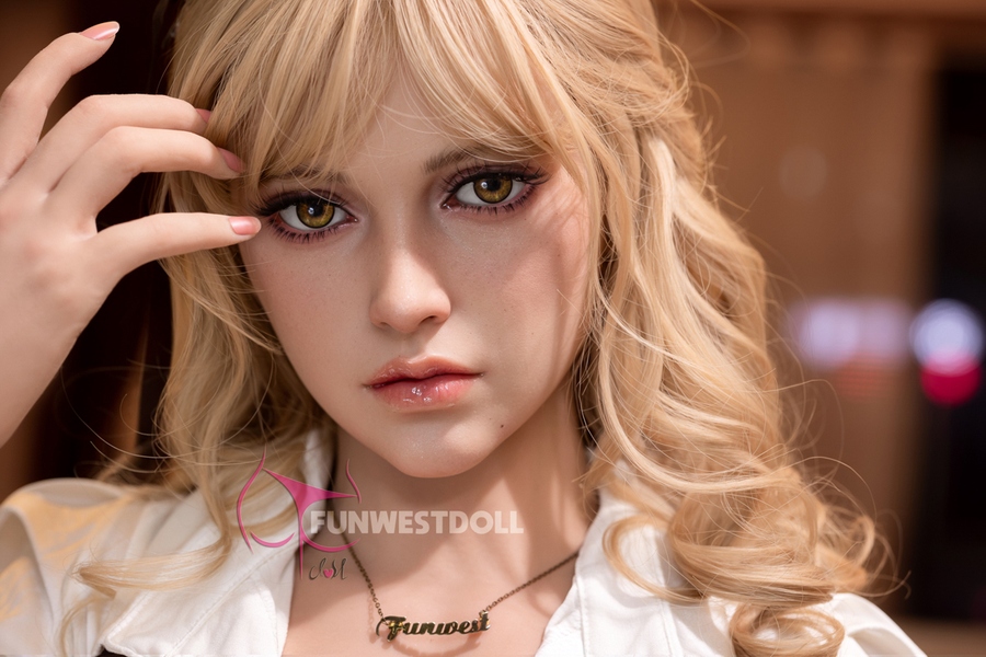 157cm C Cup TPE Medium Breasts Glossy Lips Blonde Sex Doll Gallery 5