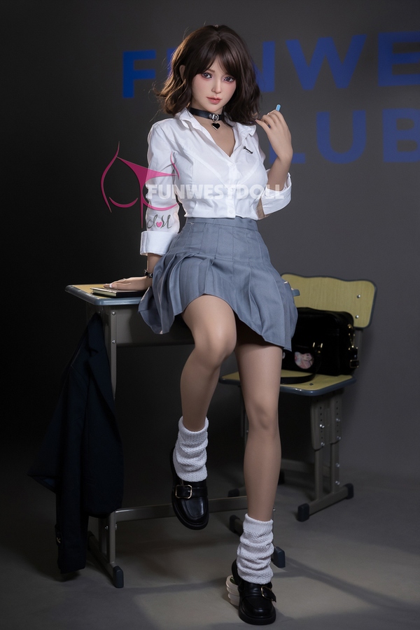 155cm F Cup TPE Small Breasts Thin Lips Gray Eyes Lifelike Sex Doll Gallery 5