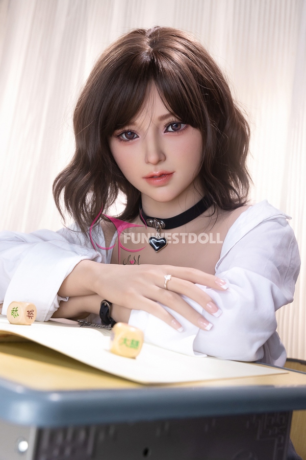 155cm F Cup TPE Thin Lips Small Breasts Gray Eyes Lifelike Sex Doll Detail View 10
