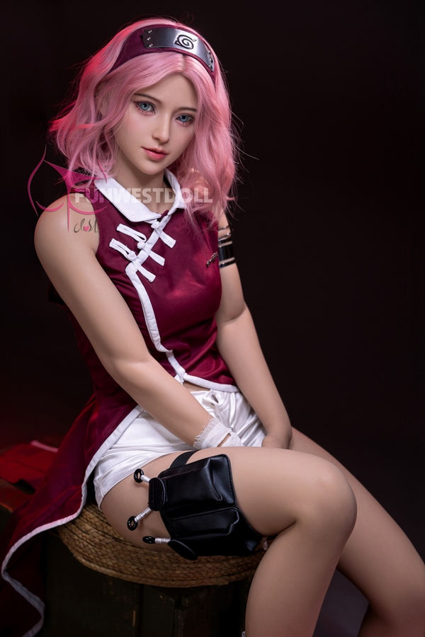 159cm A Cup TPE Thin Lips Petite Breasts Pink Lifelike Sex Doll Detail View 1