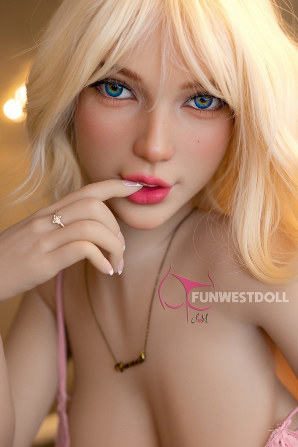 155cm F Cup TPE Amber Eyes Blonde Petite Breasts Lifelike Sex Doll Gallery 8