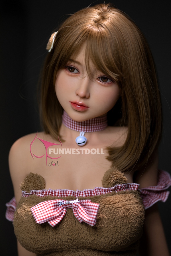 152cm D Cup TPE Small Breasts Thin Lips Brunette Lifelike Sex Doll Gallery 3
