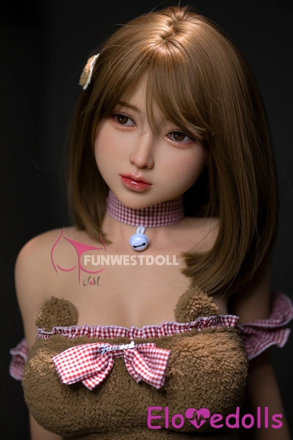 Păpușă sexuală realistă, brunetă, cupă D, 152 cm, TPE, sâni mici, buze subțiri, Galerie 3