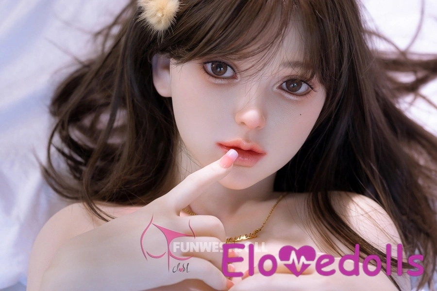 152cm D Cup TPE Šedé oči D Petite prsa Tenké rty Realistická sex panenka Detailní pohled 7