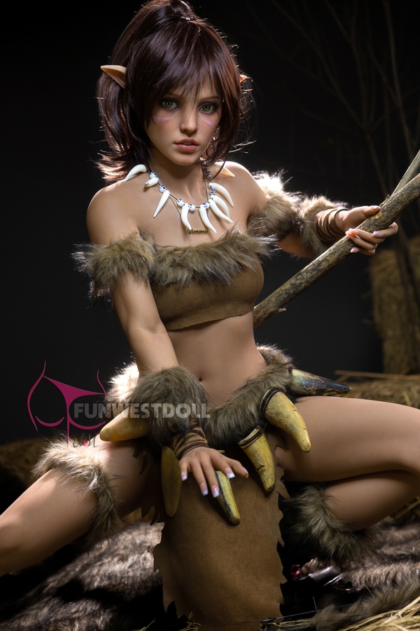 159cm A Cup TPE Voluptuous Brunette Amber Eyes Sex Doll Gallery 8
