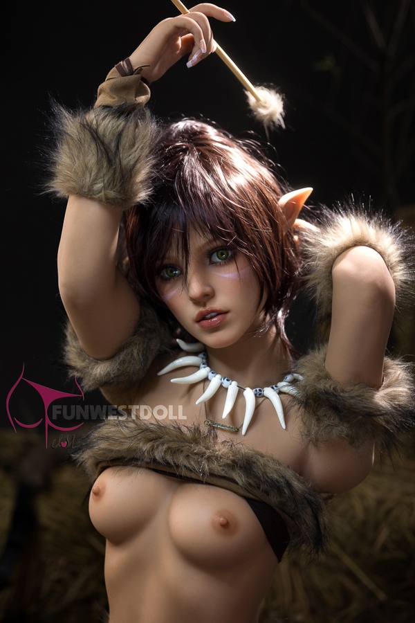 159cm A Cup TPE Voluptuous Brunette Full Lips Sex Doll Detail View 8