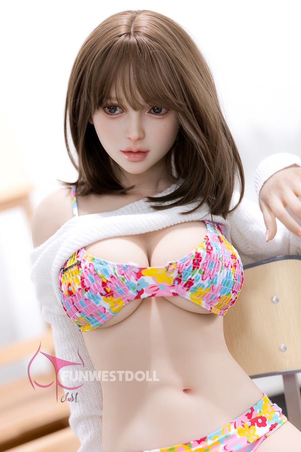 152cm D Cup TPE Amber Eyes Brunette Thin Lips Sex Doll Detail View 7