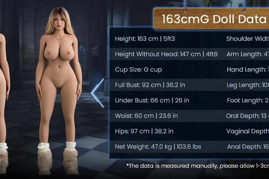 163cm G Cup TPE Thin Lips Athletic Blonde American Sex Doll Detail View 27