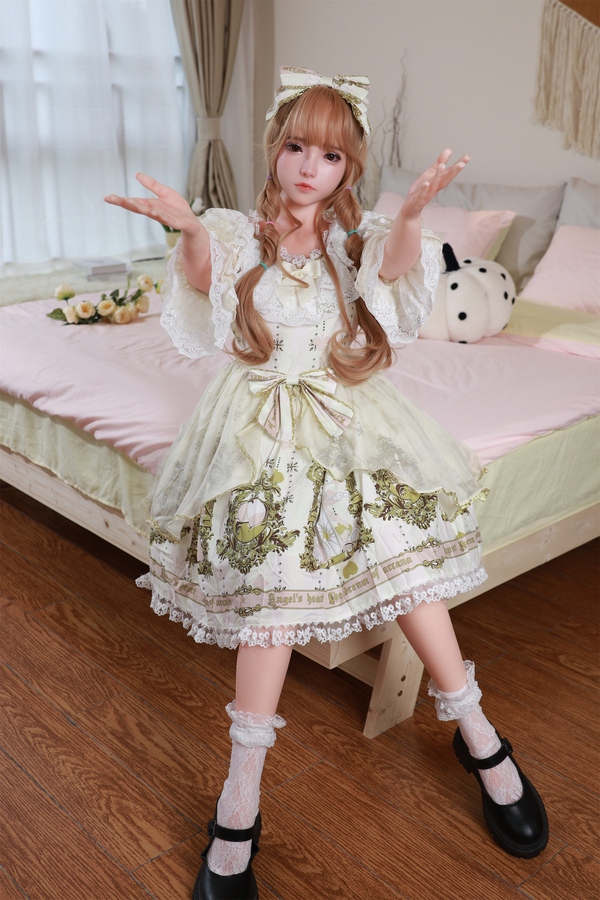 145cm D Cup Silicone Small Breasts Gray Eyes Petite Anime Sex Doll Gallery 7