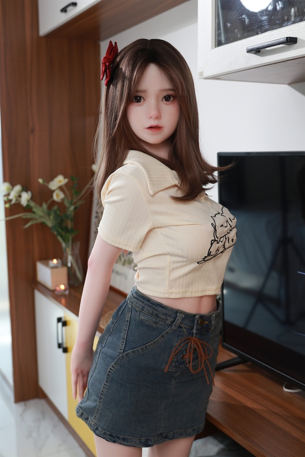 148cm C Cup Silicone Amber Eyes Brunette Thin Lips Japanese Sex Doll Gallery 4
