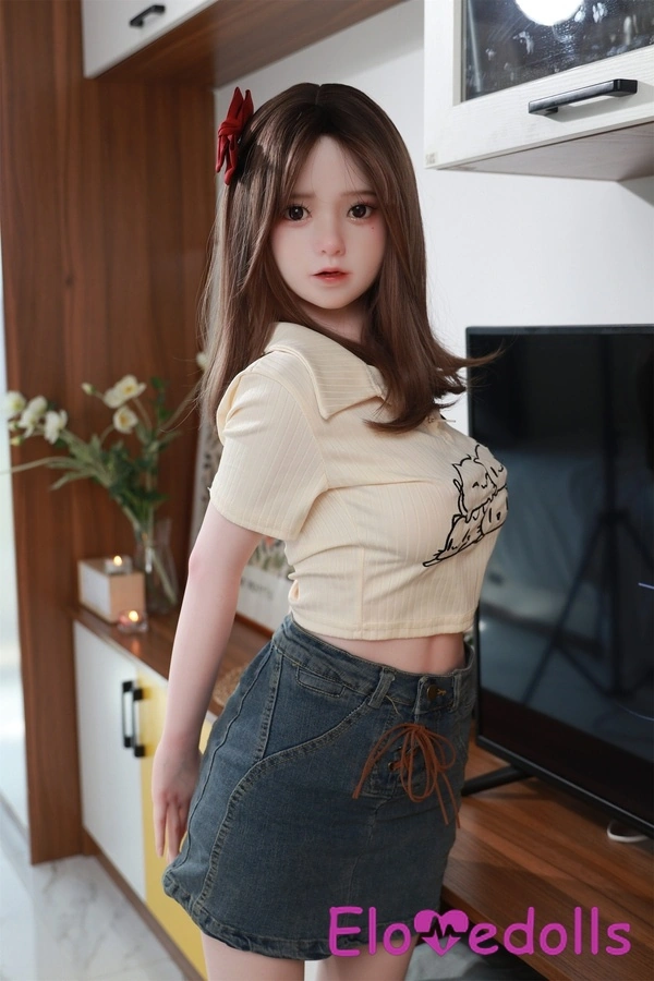 ตุ๊กตาเซ็กส์ญี่ปุ่น คัพ C ขนาด 148 ซม. ตาสีเหลืองอำพัน ผมสีน้ำตาล ริมฝีปากบาง แกลเลอรี่ 4