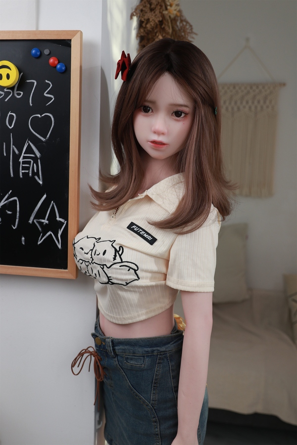 148cm C Cup Silicone Thin Lips Amber Eyes Brunette Japanese Sex Doll Detail View 2