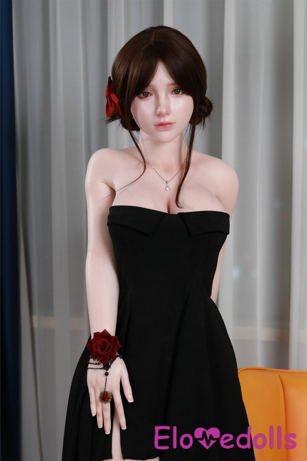Búp bê tình dục Trung Quốc 158cm cúp B bằng silicon mắt hổ phách tóc nâu môi mỏng Bộ sưu tập 9