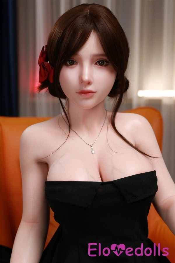 Búp bê tình dục Trung Quốc cỡ B 158cm, ngực nhỏ bằng silicon, mắt màu hổ phách, tóc nâu, chi tiết xem 4